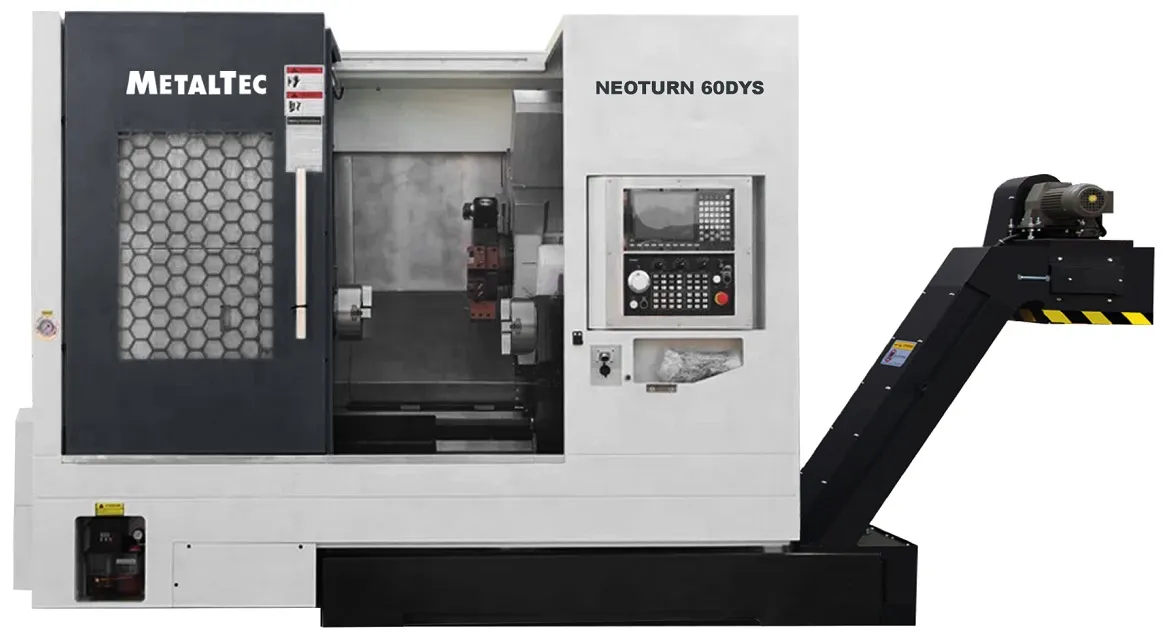 Фото MetalTec NeoTurn 60DYS (Syntec) - Токарный станок ЧПУ с наклонной станиной и противошпинделем в интернет-магазине ToolHaus.ru